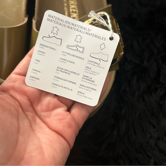 BIRKENSTOCK Madrid big buckle green gold sandals shoes women’s eur 38 new - Picture 5 of 8